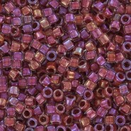 Toho Treasure beads 11/0 Inside-Color Luster Crystal/Terra Cotta-Lined TT-01-186